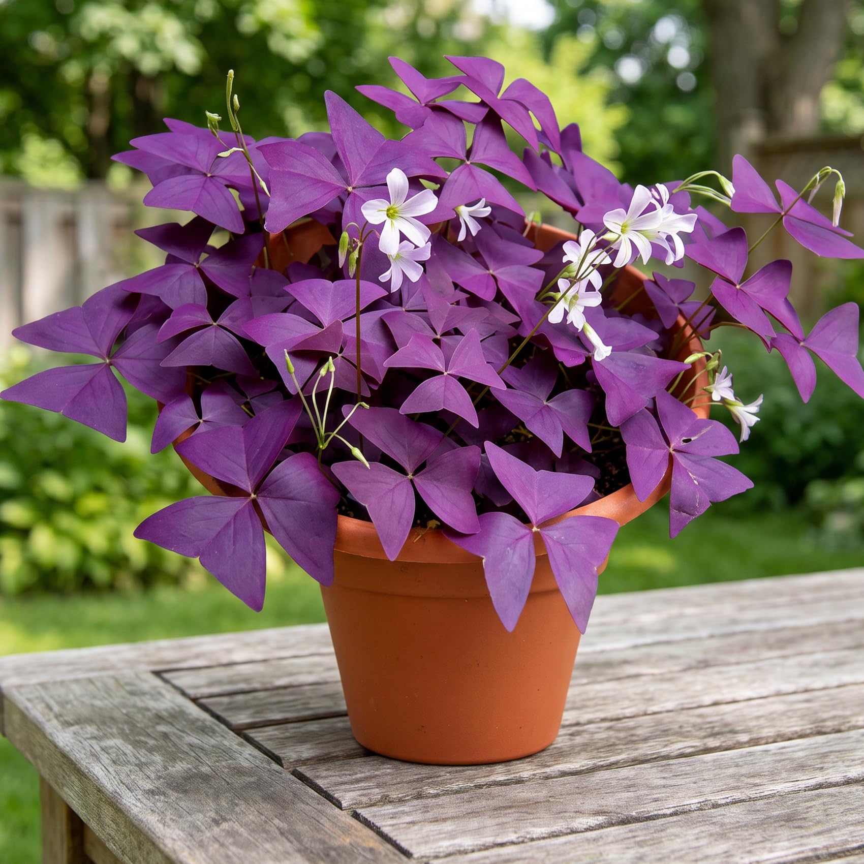 Purple Shamrock 10-15 Bulbs Lucky Plant Indoor Decor Easy Plant (15) | Good luck