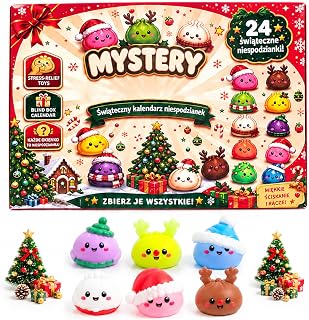Christmas Squishy Advent Calendar 2026, 24-Day Countdown for Adults, 2026 Christmas Advent Calendar with 24 Mini Squishies, Festive Character Surprises and a Fun Holiday Countdown for Adults