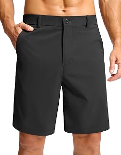 Soothfeel Men's Casual Shorts 7"/ 9" /11" Golf Shorts for Men Flat Front Dress Work Clothing Lightweight with 3 Pockets