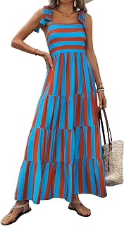 PRETTYGARDEN Women Dresses 2026 Summer Floral Sleeveless Maxi Dress