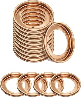 15 Pieces Automobile Oil Drain Plug Gasket,Oil Drain Plug Gaskets Crush Washers,Aluminum Seals Crush Washer,Drain Sump Plug Washer Replacement OEM#11026-JA00A,11026-01F10 (For NlSSAN M12)