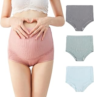 CM Tech Maternity Shorts [Set of 4], Low-rise Cotton Pregnancy Pants, Pre- and Postnatal, Cotton, Antibacterial and Deodorant, Maternity Underwear, No-tightening, Panties, Large Size