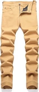 RXXKKK Men's Regular Skinny Jeans