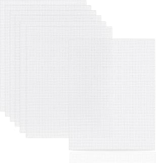 Phinus 7-Piece Plastic Canvas Sheets, 10.5" x 13.5", Eye Mesh for Embroidery & Knit Crochet Projects, DIY Handicraft, Make Dividers