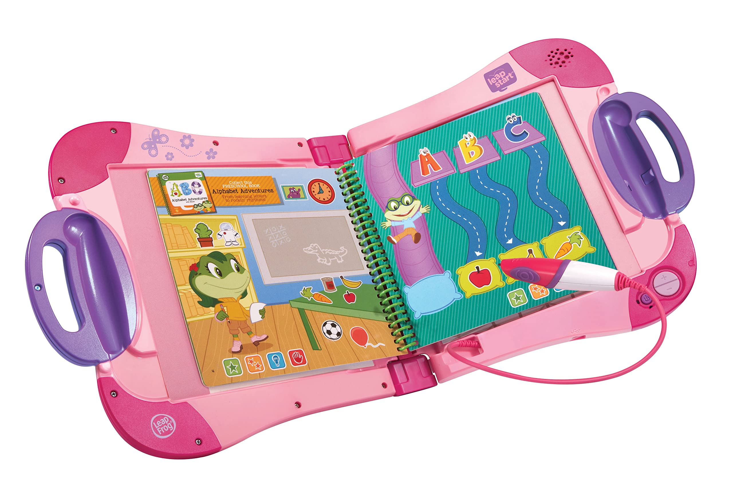 LeapFrog LeapStart Pink, English | Interactive activity books support 200+ UK cu