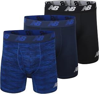 New Balance Premium 6 inch with Fly 3 Pack Men's Boxer Shorts (Pack of 1)