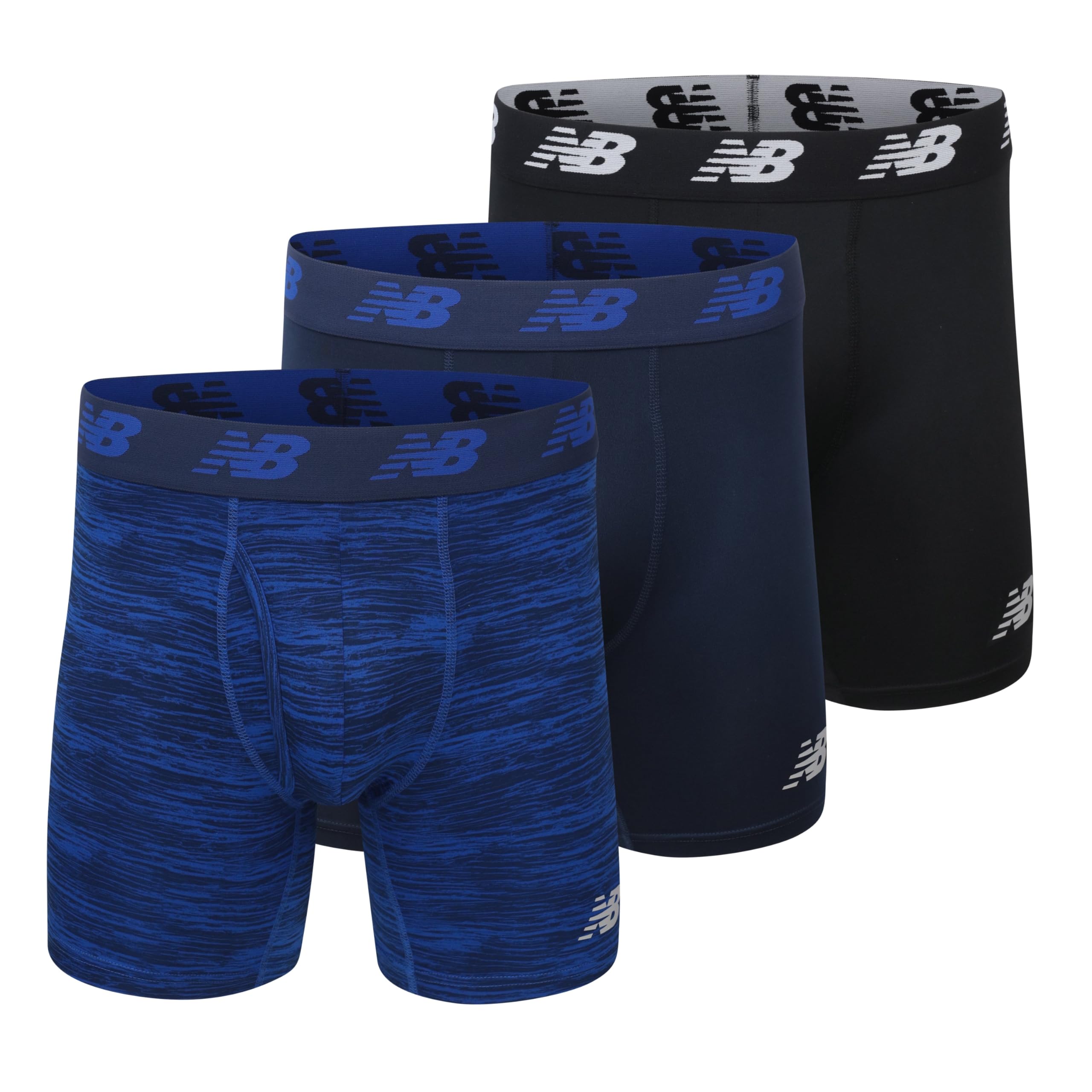 New Balance Premium 6 inch with Fly 3 Pack Men's Boxer Shorts (Pack of 1)