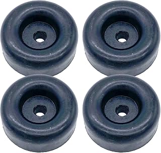 4 Rubber Bumpers for Trailer Ramp Door Truck 2.5" Round Replacement Cargo Stop (4)