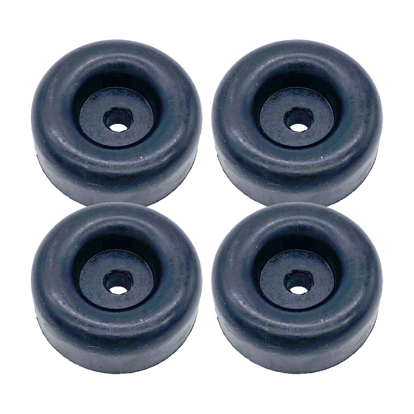 4 Rubber Bumpers for Trailer Ramp Door Truck 2.5" Round Replacement Cargo Stop (