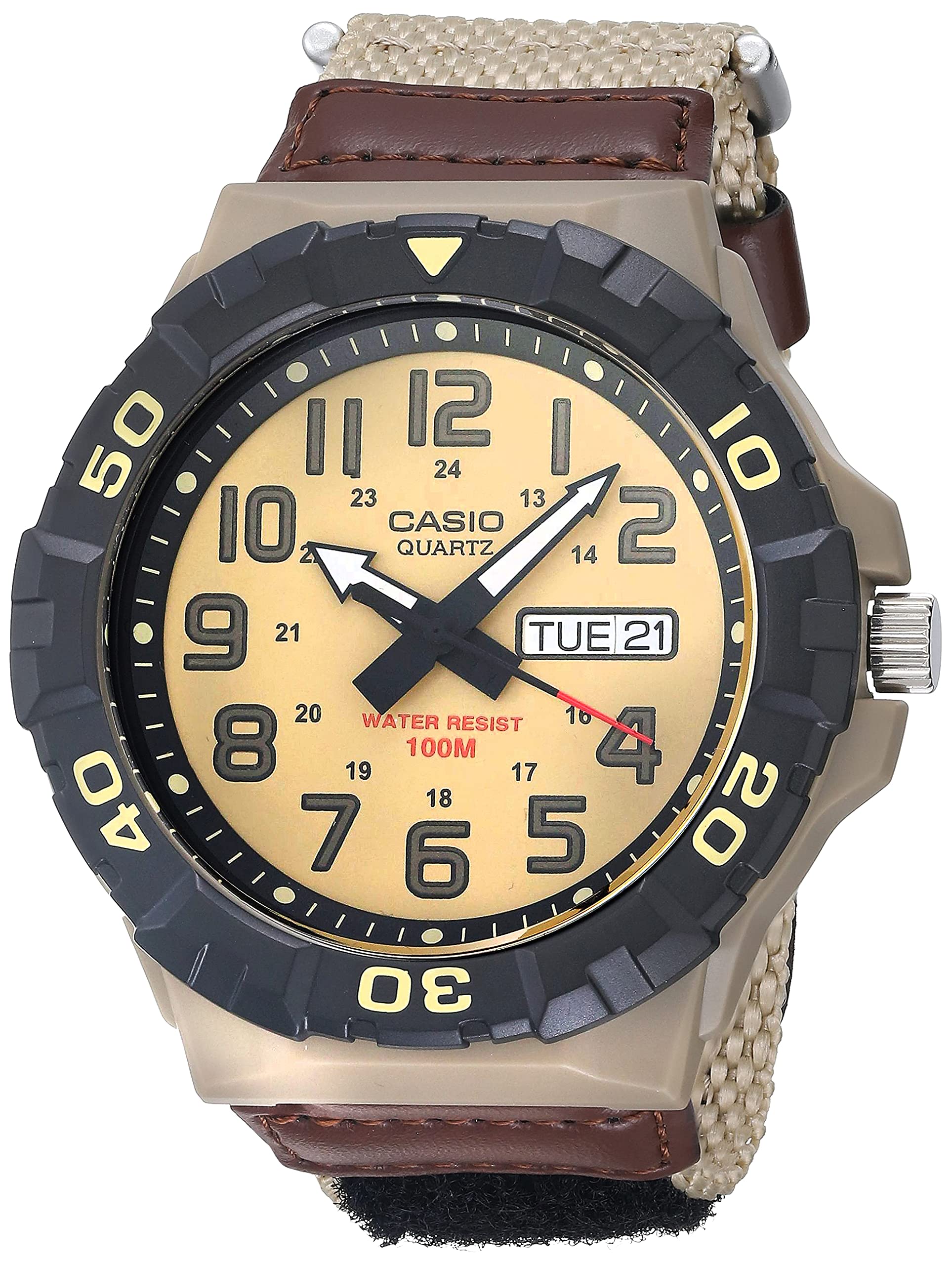 Casio MRW200H Series | Men's Analog Watch | Sporty Design | 100 Meter Water Resi