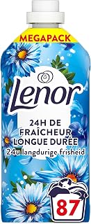 Lenor Fabric Softener 87 Washes, Air Freshness, 24H Relaxing Freshness, With A Touch Of Essential Oils, Dermatologically Tested, Made In France