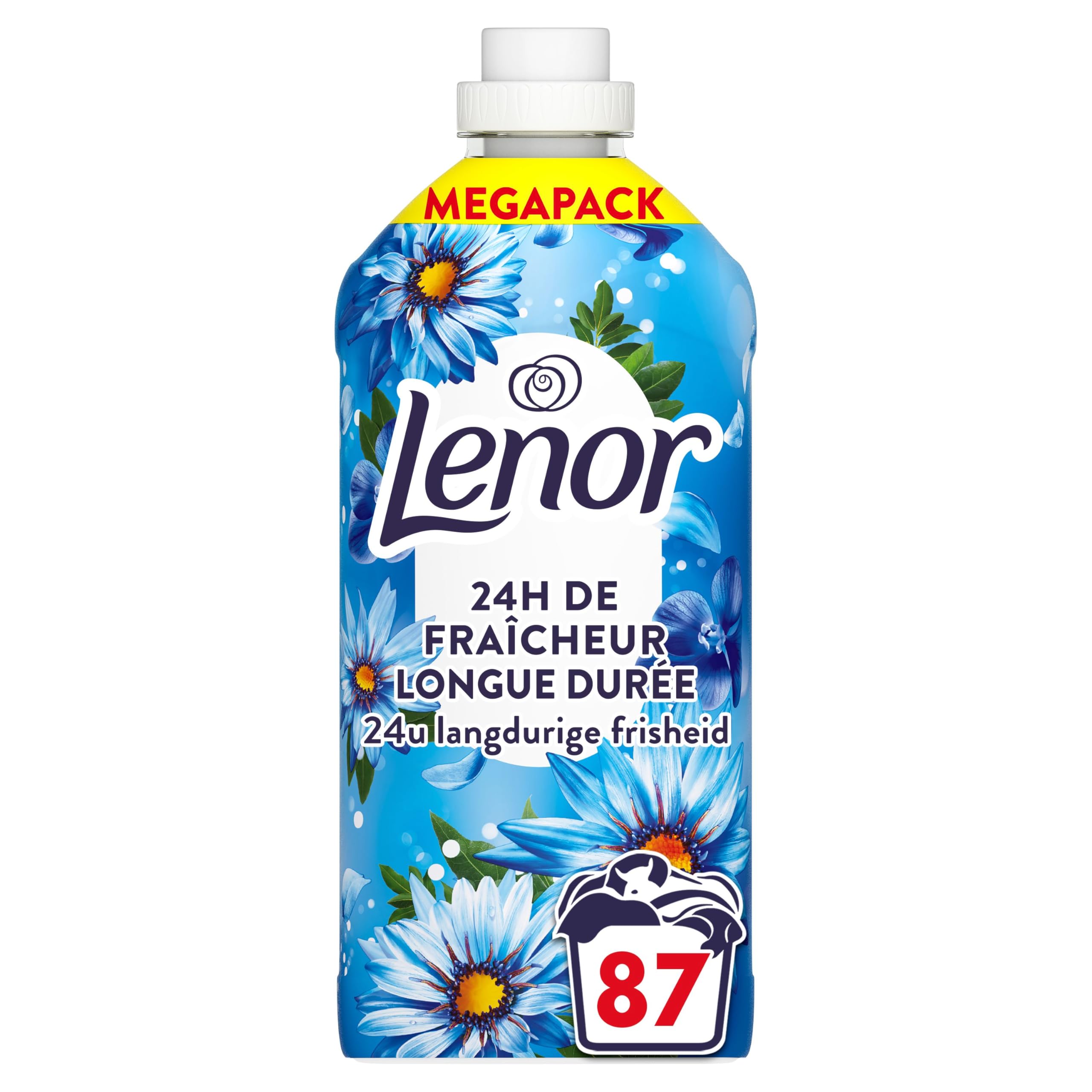 Lenor Fabric Softener 87 Washes, Air Freshness, 24H Relaxing Freshness, With A T