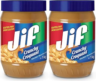 Jif Crunchy Peanut Butter, 1 kg (Pack of 2)