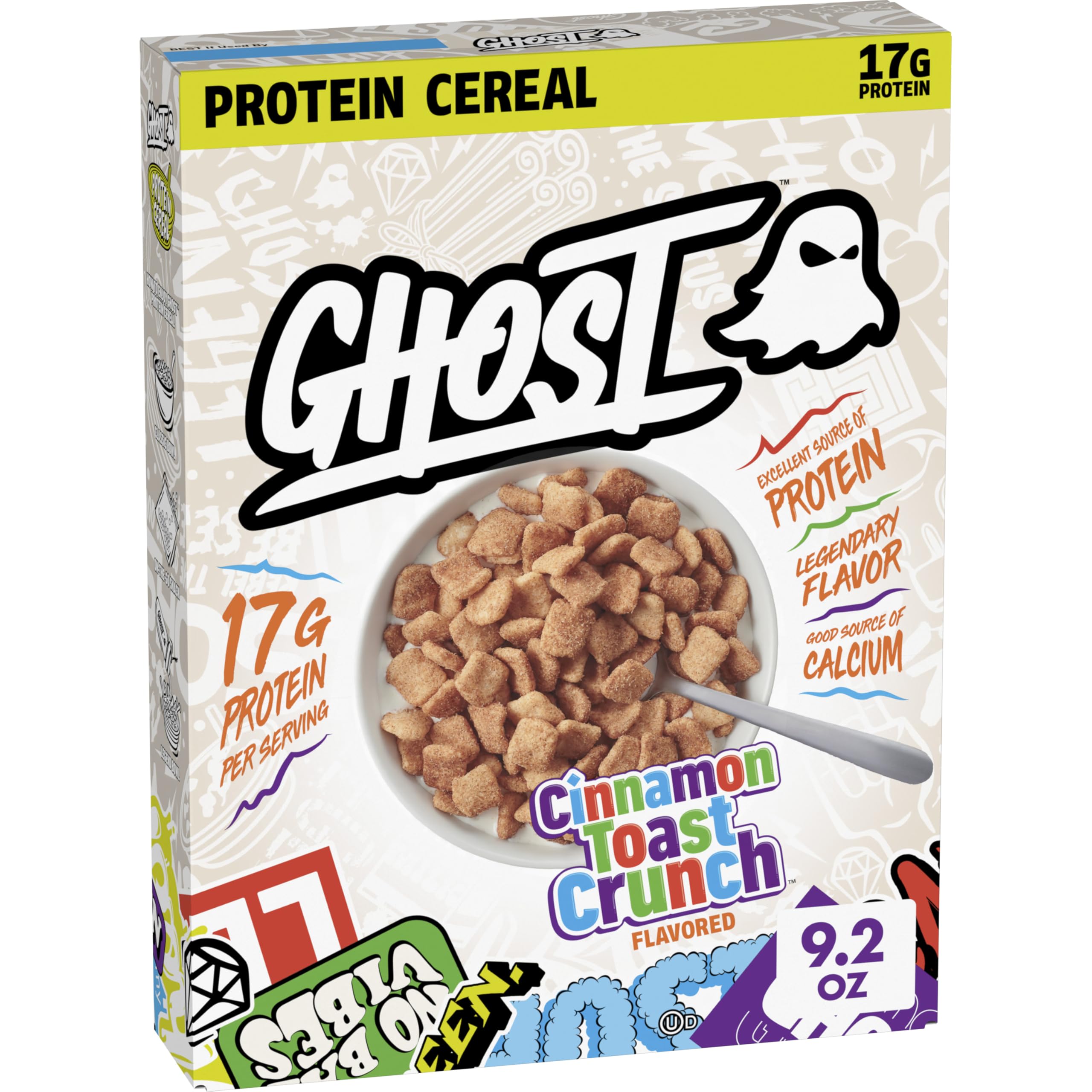 Ghost Cinnamon Toast Crunch Protein Cereal, 17g Protein, 9.2 oz | Good Source of