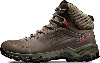 Mammut Women’s Nova IV Mid GTX Hiking Shoes, Black, Vibram Sole, 3D Memo Foam, Lightweight Day Hike Comfort