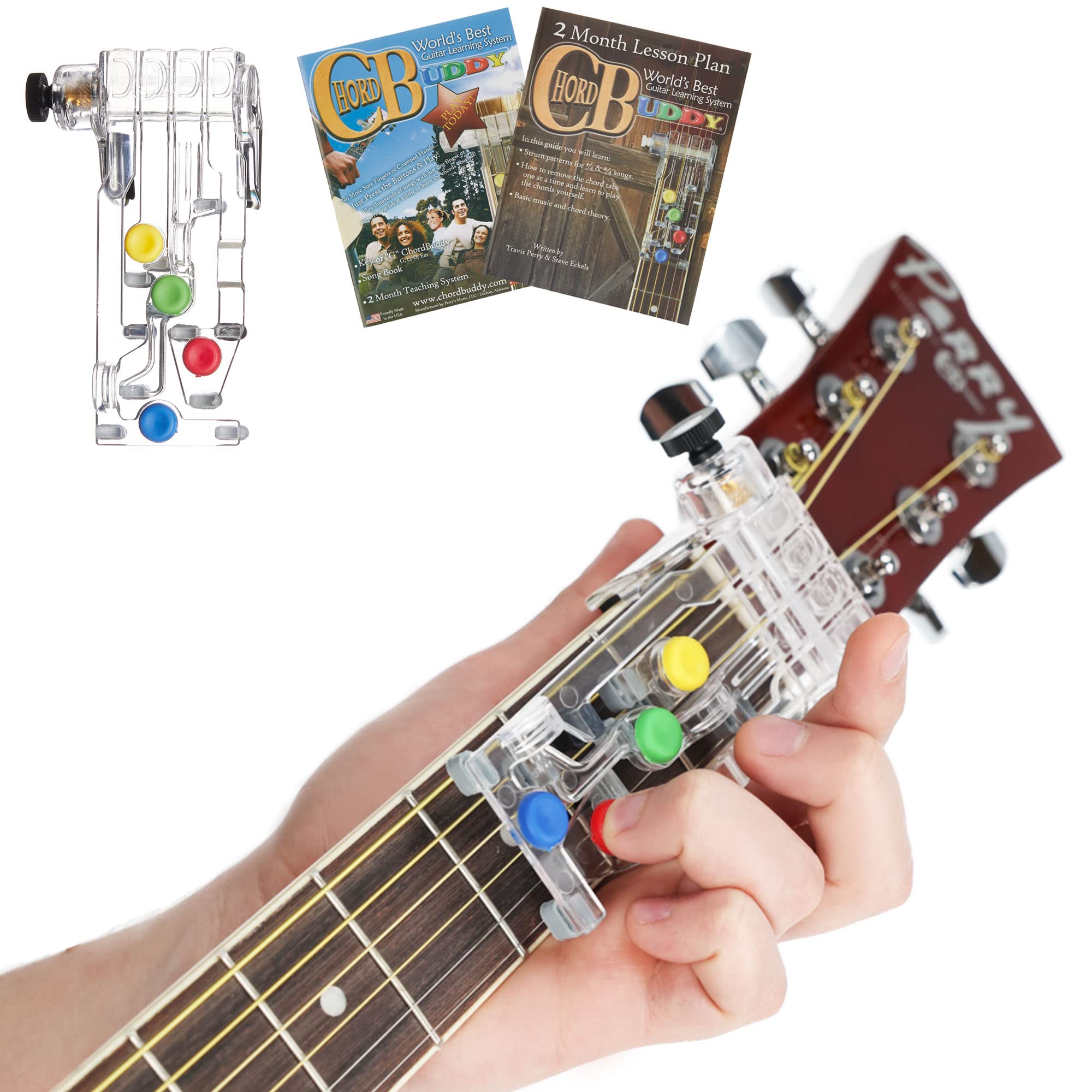 ChordBuddy “MADE IN THE USA” - Guitar Learning with Songbook, Lesson Plan, App, 