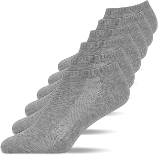 Snocks Trainer Socks for Men and Women Made of Organic Cotton, Set of 6