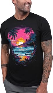 Mens Graphic T-Shirts Cool Nature Design Tees Short Sleeve S-4XL