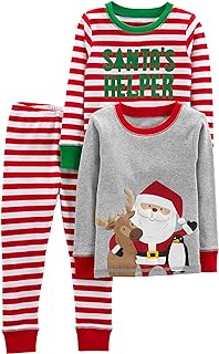 Simple Joys by Carter's Unisex Children's 3-Piece Snug-fit Cotton Pyjama Set (Pack of 3)