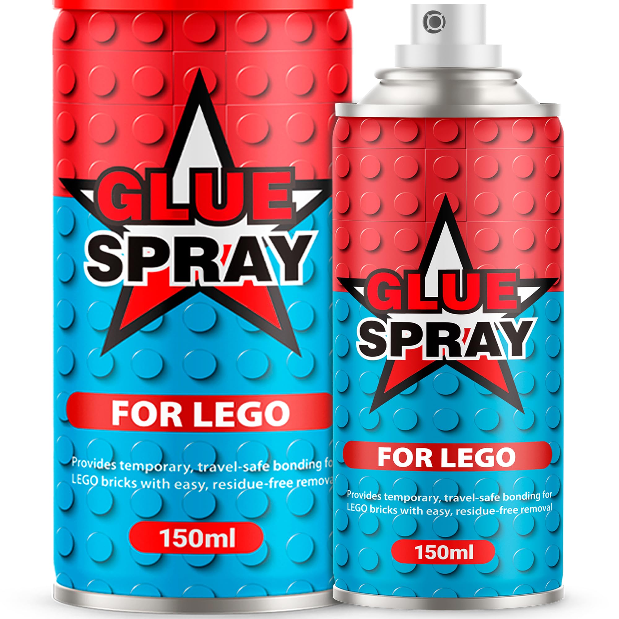 Glue Spray for Lego, Dry Fast Without Leaving Sticky, Hold Still Togehter and Ne