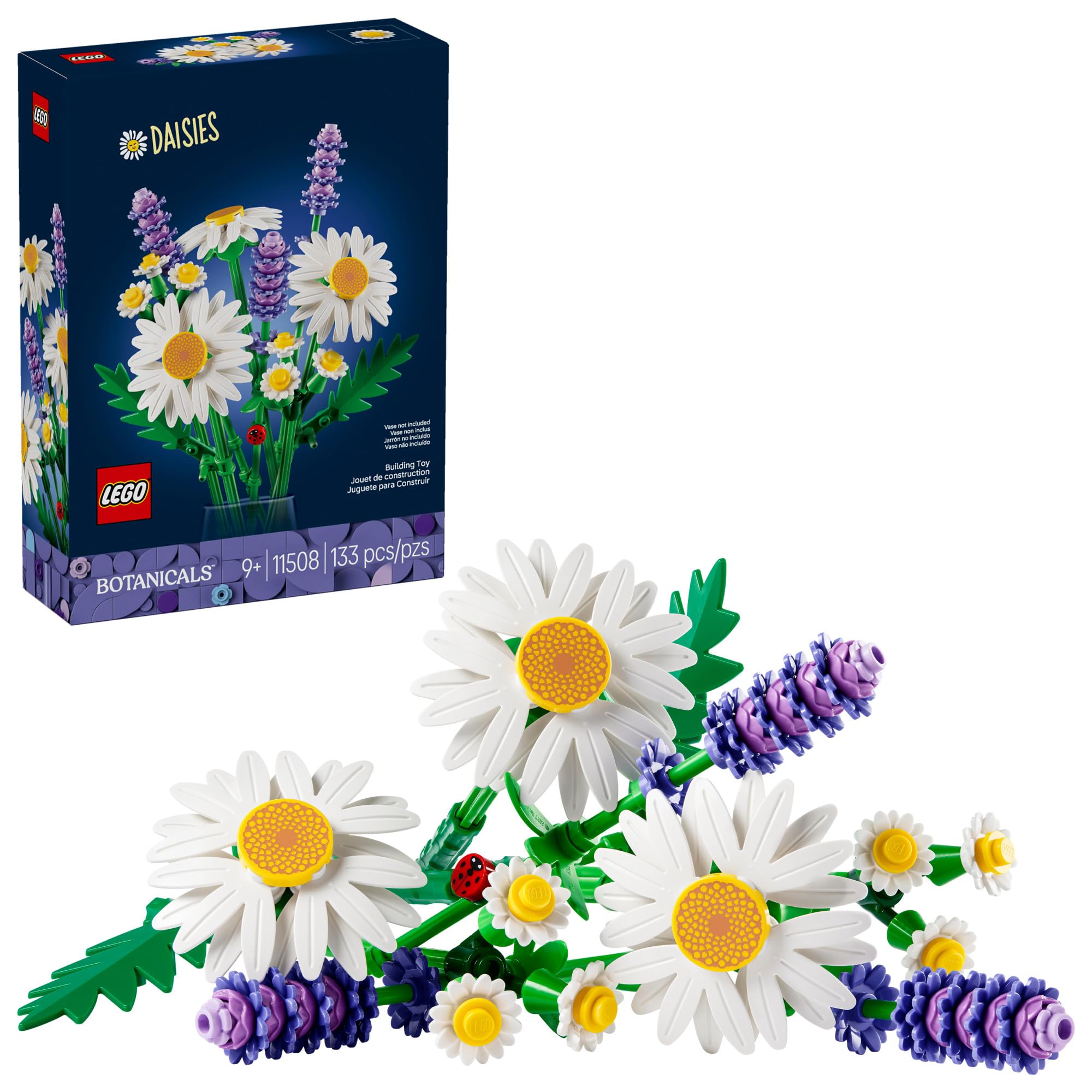 LEGO Botanicals Daisies 11508 | Building Toys for Girls & Boys, Ages 9+, Artific