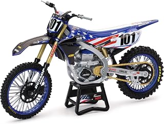 New Ray Toys Yamaha YZ450F Motocross of Nations Bike Eli Tomac Race Team Replica, 1:12 Scale, Kids, Gifts, Birthdays