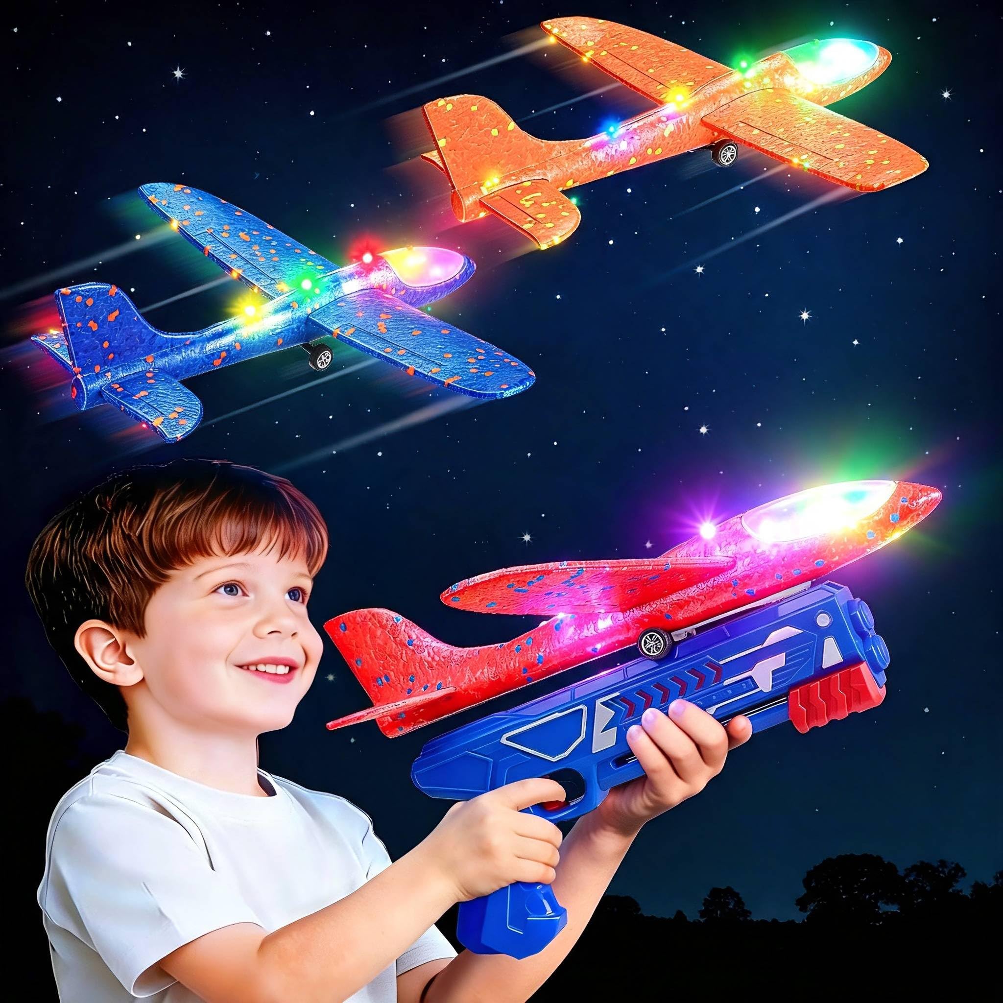 Winstico Boys Toys Age 4 5 6 7 8 9 Year Old Boy Gifts, Airplane Launcher Toy wit