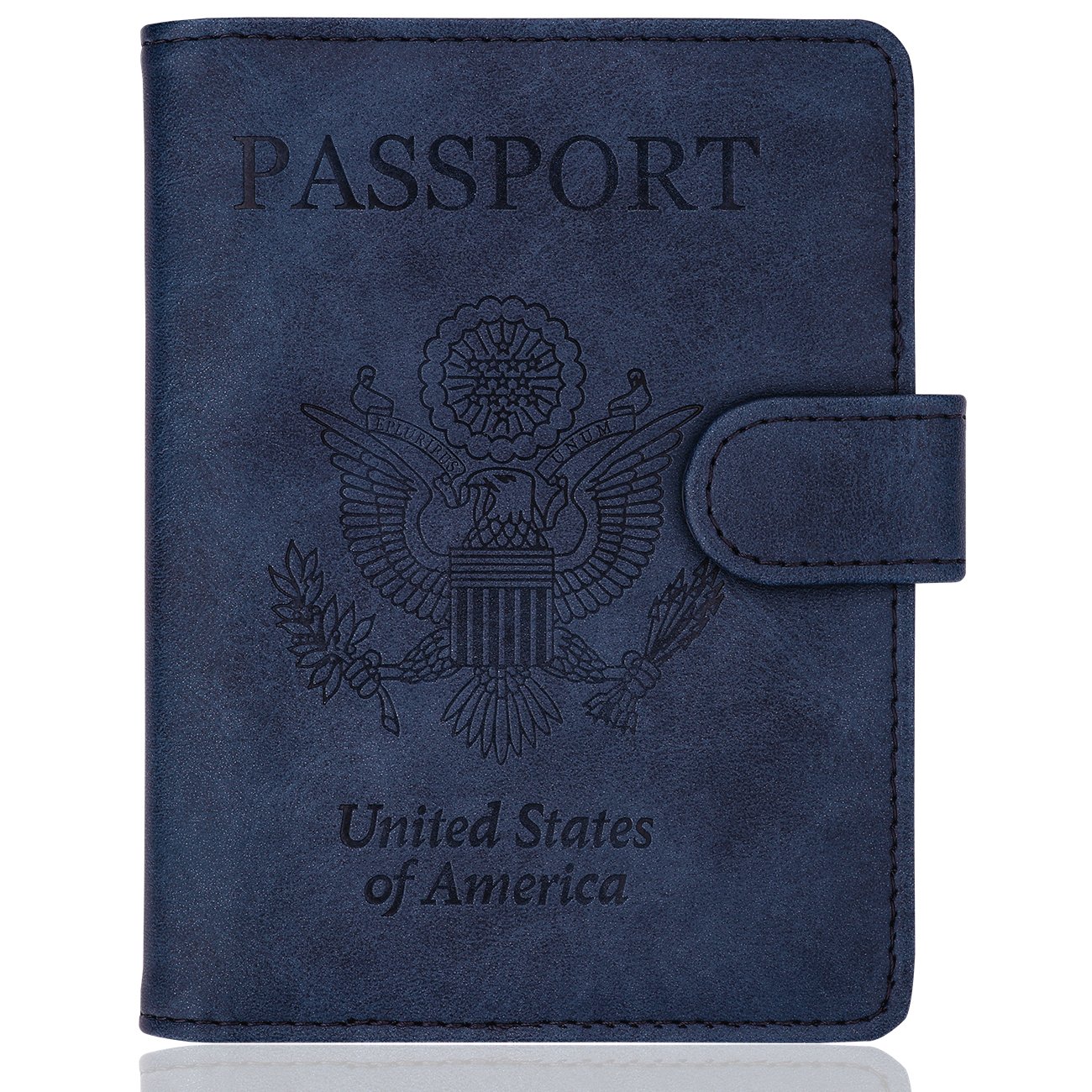 WALNEW Passport Holder for Travel, RFID Passport Wallet, Travel Essentials, Navy