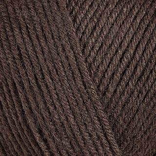 Cotton Blend Yarn | 55% Cotton 45% Acrylic | Soft, Lightweight | Ideal for Amigurumi, Crochet, and Hand Knitting Projects | All Season Use | 50 gr. - 160 m. /1.76 Oz. - 174 yds (1Skein, Dark Brown)