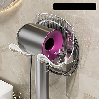 Hair Dryer Holder Self Adhesive Wall Mount Blow Dryer Holder for Bathroom Self Clear Mother's Day LCC593-01