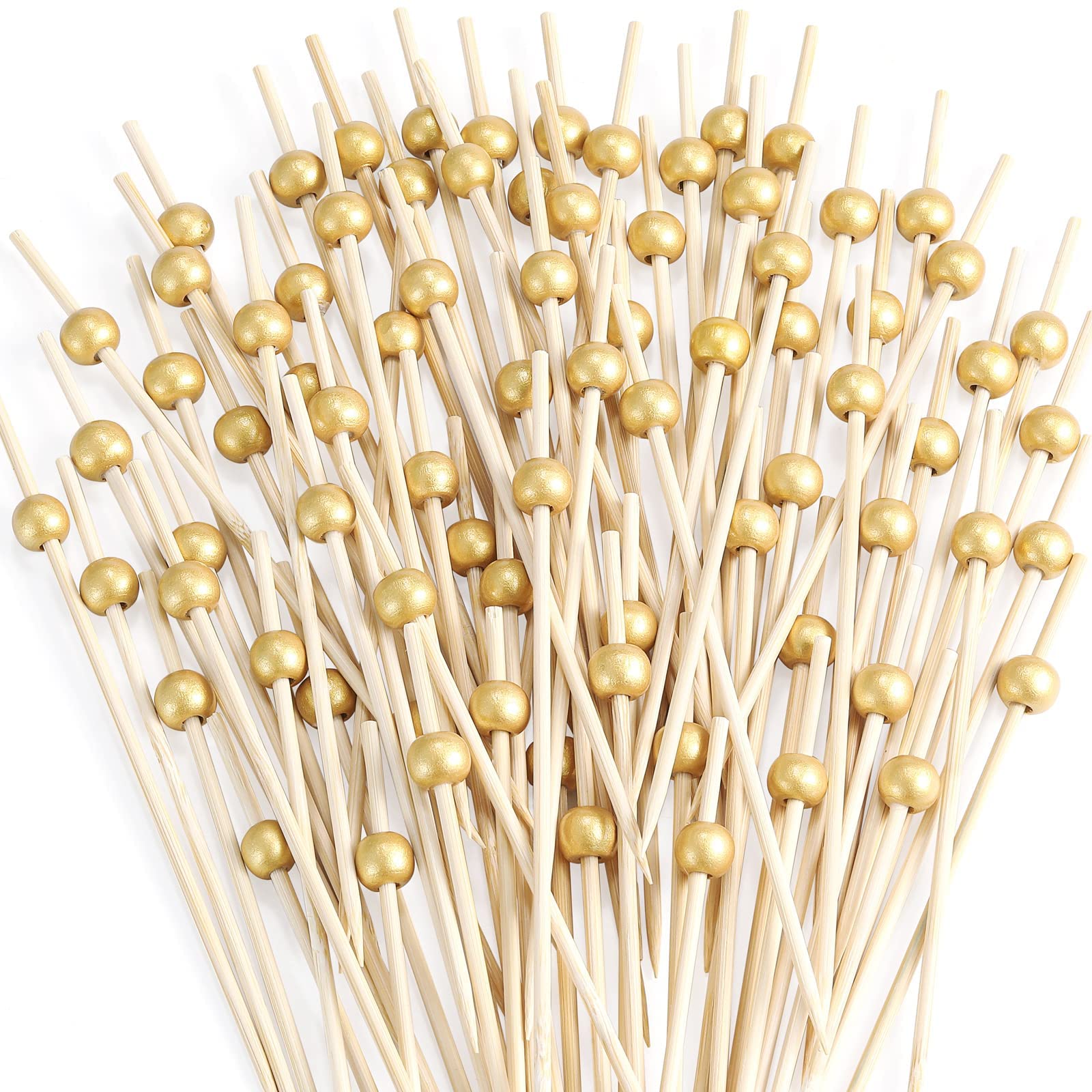 200 Pcs Cocktail Picks, Fancy Toothpicks for Appetizers, Mini Food Picks | Bambo