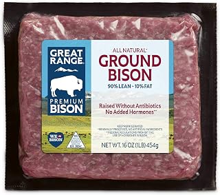Great Range, 90%/10% Ground Bison Brick, 1 lb