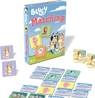 Wonder Forge Bluey Matching Game - Family & Toddler Games - Educational Toys - Memory & Brain Games for Kids Ages 3-5, Indoor Recess