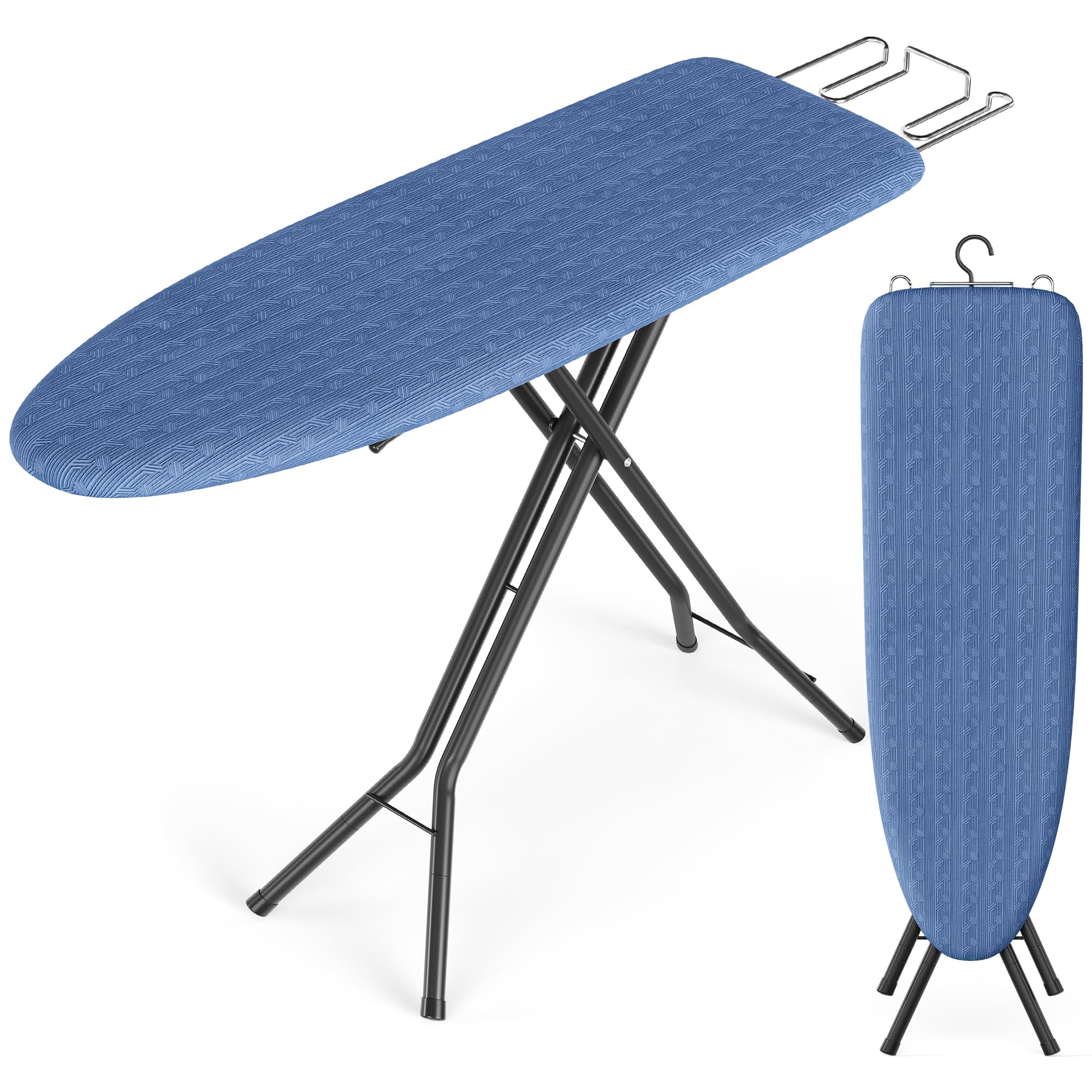 SONGMICS Ironing Board, Foldable Iron Board, Height Adjustable up to 35 Inches, 