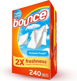Bounce Fabric Softener Sheets, Outdoor Fresh Scent, 240 Count