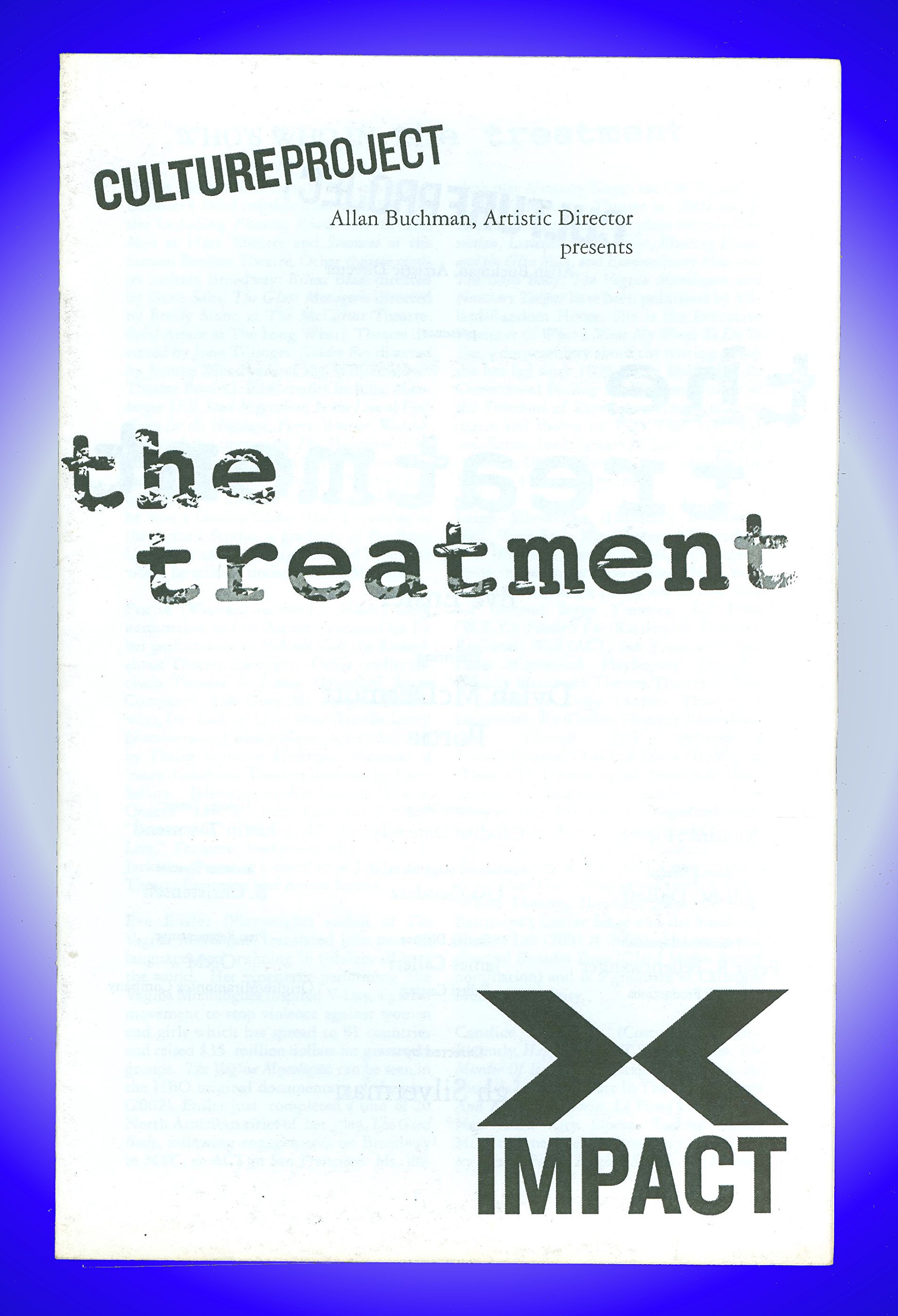 The Treatment, Broadway Playbill + Portia, Dylan McDermott