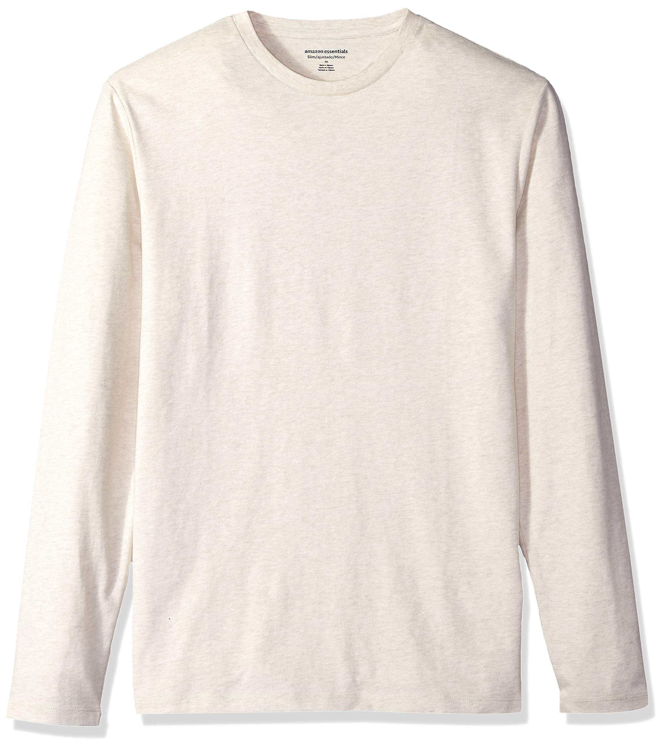 Amazon Essentials Men's Slim-Fit Long Sleeve Cotton T-Shirt, Crew Neck
