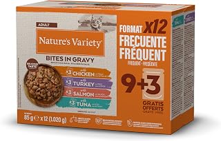 Nature's Variety Snacks in Sauce Wet Food for Cats Multi-Flavor Box 12 x 85 g