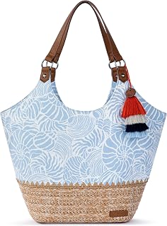 Sakroots The Sak Roma Shopper Shoulder Bag Large Purse & Tote Bag with Double Straps & Zipper Pockets for Everyday & Travel