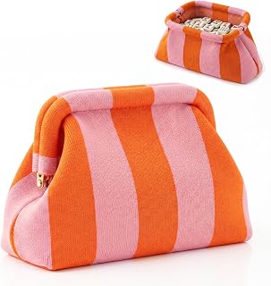 FEOYKE Mahjong Tile Bag, Woven Clutch Purse for Women, Game Night, Travel and Parties