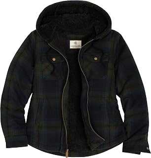 Legendary Whitetails womens Woodland Berber Lined Hooded Shirt JacketShirt Jacket
