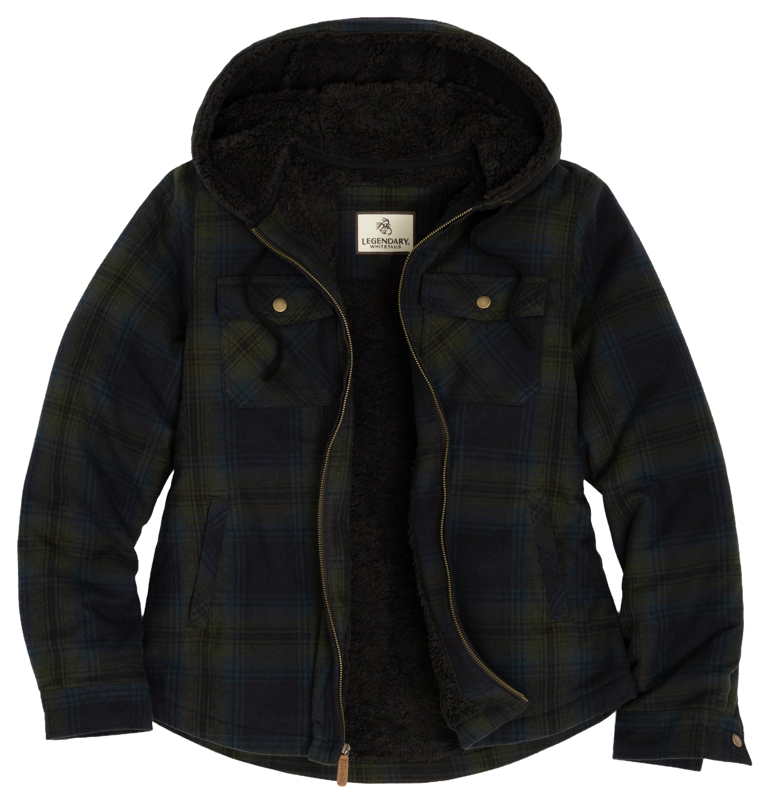 Legendary Whitetails womens Woodland Berber Lined Hooded Shirt JacketShirt Jacke