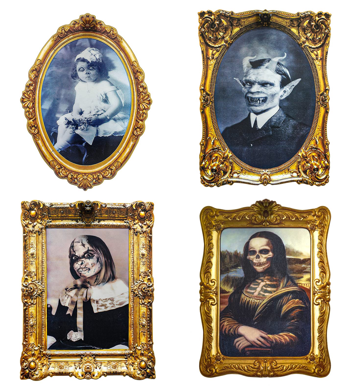 ECGER Halloween Decorations Indoor, Haunted Scary Changing Face Pictures | Hallo