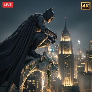 Batman Dark Knight: Gotham Rain Night Screensaver