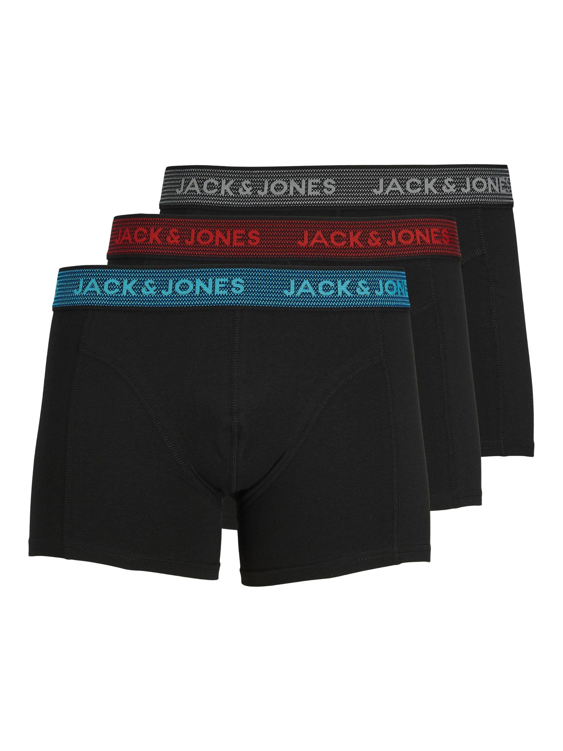 JACK & JONES Men's Trunks 3 Boxer Shorts Multipack