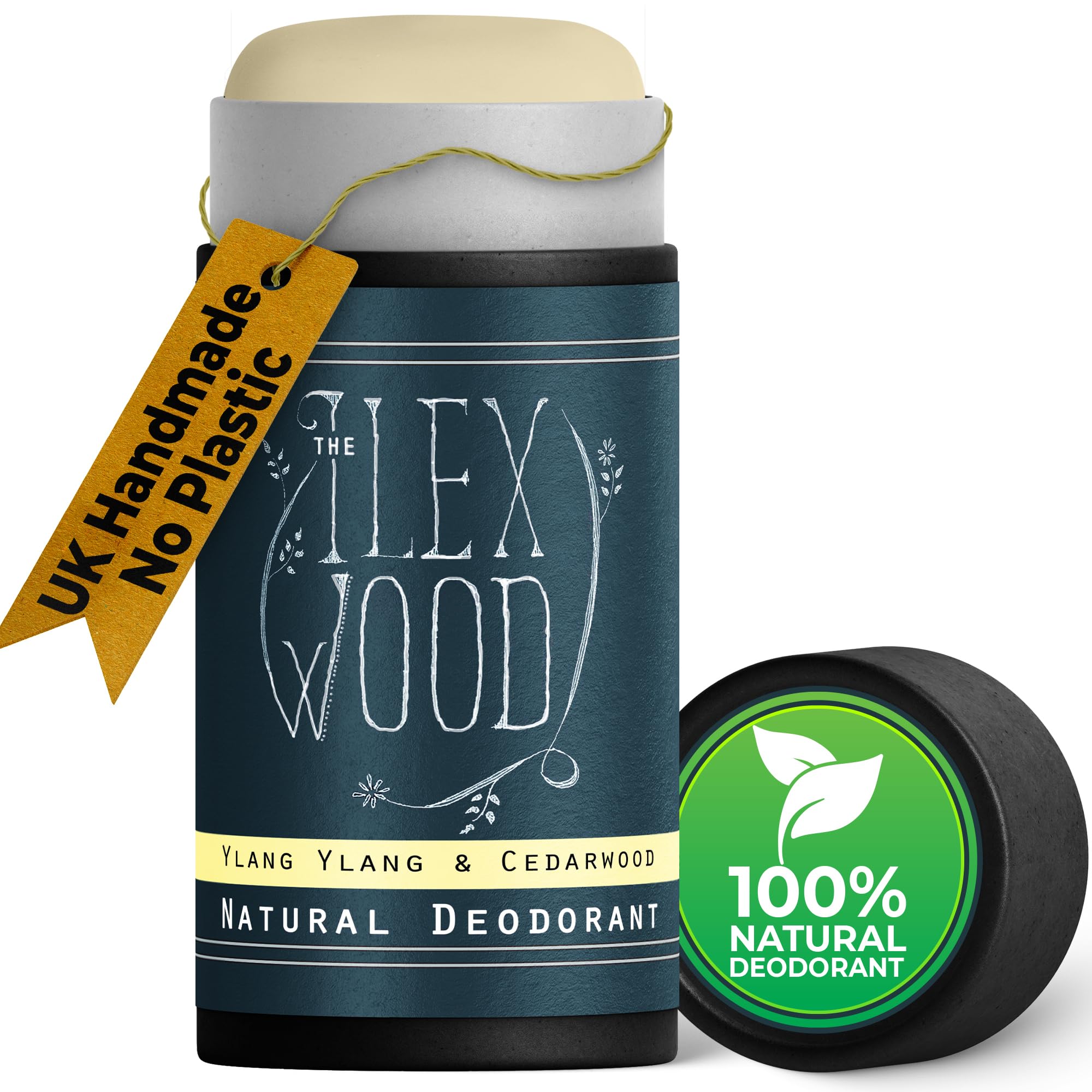 The Ilex Wood Natural Deodorant Stick - Ylang Ylang & Cedarwood - 70ml | Sweet &