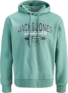 JACK & JONES Jjelogo 2 Neck 25/26 Noos Jjelogo Noos 2-Collar Hoodie, 25/26 Men's (Pack of 1)