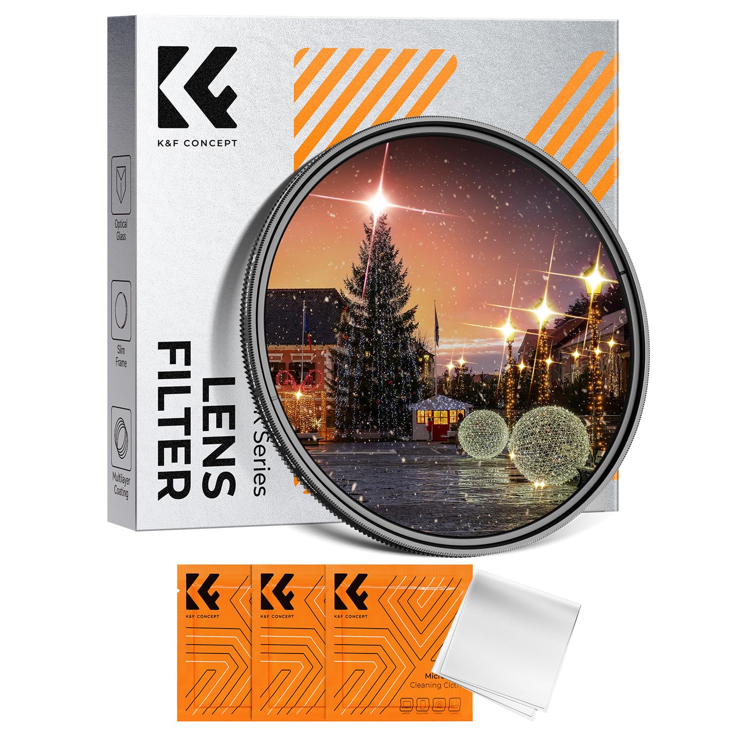 K&F CONCEPT 82mm Variable Star Starburst Filter 4 8 Points | 18 Layer Coating Ul