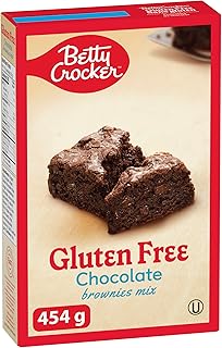 BETTY CROCKER Gluten Free Chocolate Fudge Flavour Brownies Mix, 454 Grams Package of Brownies Mix, Baking Mix, Tastes Like Homemade, Easy To Bake