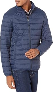 Amazon Essentials Men’s Lightweight, Water-Resistant Buffer Jacket, Packable